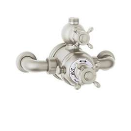 Perrin and Rowe U.5552X-PN Exposed Thermostatic Shower Valve Trim in Polished Nickel