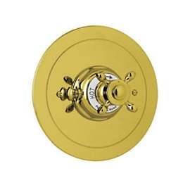 Perrin and Rowe U.5566X-IB/TO Thermostatic Valve Trim in English Gold