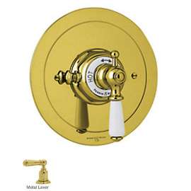 Perrin and Rowe U.5565L-IB/TO Thermostatic Valve Trim in English Gold