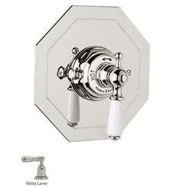 Perrin and Rowe U.5585L-PN/TO Thermostatic Shower Valve Trim in Polished Nickel