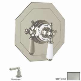 Perrin and Rowe U.5585L-STN/TO Thermostatic Shower Valve Trim in Satin Nickel