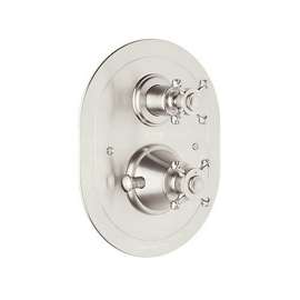 Perrin and Rowe U.5757X-PN/TO Thermostatic Shower Valve Trim in Polished Nickel