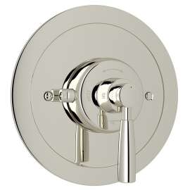 Thermostatic Trim with Metal Lever and without Volume Control in Polished Nickel
