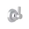 Holborn Wall Mount Single Robe Hook in Polished Chrome