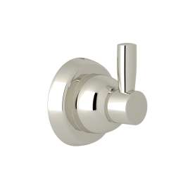 Holborn Wall Mount Single Robe Hook in Polished Nickel
