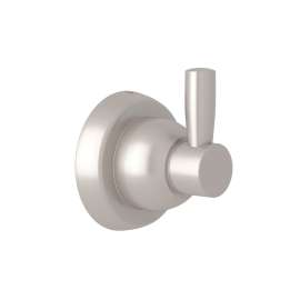 Holborn Wall Mount Single Robe Hook in Satin Nickel
