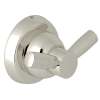 Holborn Wall Mount Double Robe Hook in Polished Nickel