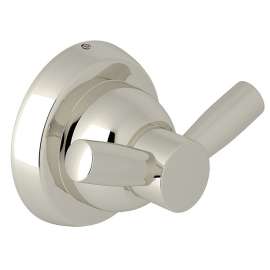 Holborn Wall Mount Double Robe Hook in Polished Nickel