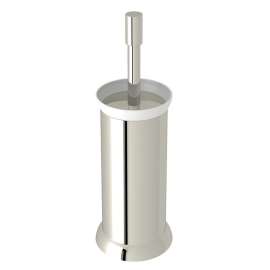 Holborn Floor Standing Toilet Brush Holder in Polished Nickel