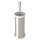 Holborn Floor Standing Toilet Brush Holder in Satin Nickel