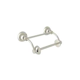 Holborn Wall Mount Pivot Bar Toilet Roll Holder in Polished Nickel