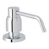 Contemporary Deck Mount Soap Dispenser in Polished Chrome