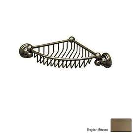 Wall Mounted Corner Basket in English Bronze