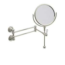 Wall Mounted Mirror in Polished Nickel