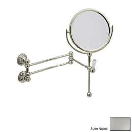 Wall Mounted Mirror in Satin Nickel