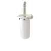 Wall Mounted Toilet Brush Holder in Polished Nickel