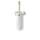 Wall Mounted Toilet Brush Holder in Polished Nickel