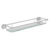 Wall Mount Glass Vanity Shelf in Polished Chrome