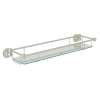 Wall Mount Glass Vanity Shelf in Polished Nickel
