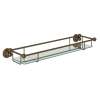 Wall Mount Glass Vanity Shelf in English Bronze