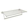 Wall Mount Hotel Style Towel Shelf in Polished Nickel