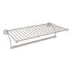 Wall Mount Hotel Style Towel Shelf in Satin Nickel