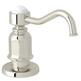 Traditional Deck Mount Soap Dispenser in Polished Nickel