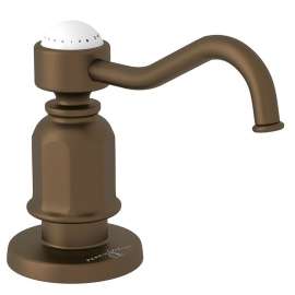 Traditional Deck Mount Soap Dispenser in English Bronze