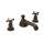 Perrin and Rowe U.3706X-EB-2 Widespread Bathroom Faucet and Pop-Up Drain in English Bronze