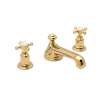 Perrin and Rowe U.3706X-IB-2 Widespread Bathroom Faucet and Pop-Up Drain in English Gold