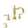 Perrin and Rowe U.3720L-IB-2 Widespread Bathroom Faucet in English Gold