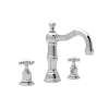 Perrin and Rowe U.3721X-APC-2 Widespread Bathroom Faucet and Metal Cross Handles in Polished Chrome