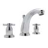Perrin and Rowe Holborn U.3861X-APC-2 High Neck Widespread Lavatory Faucet with Cross Handle in Polished Chrome