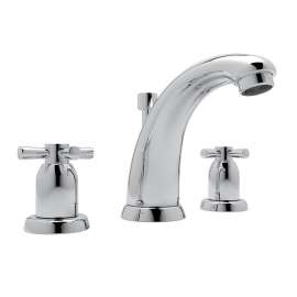 U.3861X-2-M Perrin and Rowe Holborn High Neck Widespread Lavatory Faucet with Cross Handle