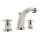 Perrin and Rowe Holborn U.3861X-PN-2 High Neck Widespread Lavatory Faucet with Cross Handle in Polished Nickel