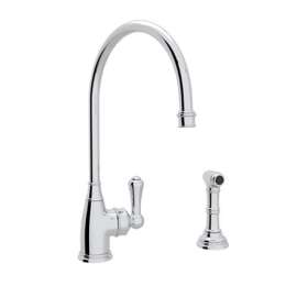 Perrin and Rowe Kitchen Faucet And Metal Lever Handle