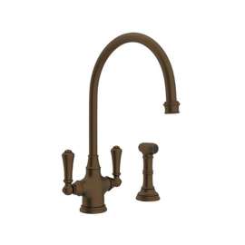 Perrin and Rowe U.4710EB-2 Kitchen Faucet in English Bronze