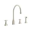 Perrin and Rowe U.4735X-PN-2 Widespread Kitchen Faucet in Polished Nickel
