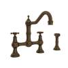 Perrin and Rowe U.4755X-EB-2 Bridge Kitchen Faucet in English Bronze