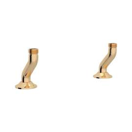 Deck Unions for Bridge Faucet in English Gold
