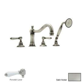 Country Bath A1404LPSTN Roman Tub Faucet in Satin Nickel