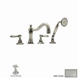 Country Bath A1404XMSTN Roman Tub Faucet in Satin Nickel