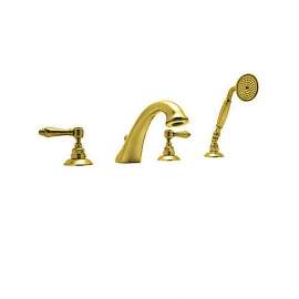 Country Bath A1464LMIB Roman Tub Faucet and Single Function Hand Shower in Inca Brass