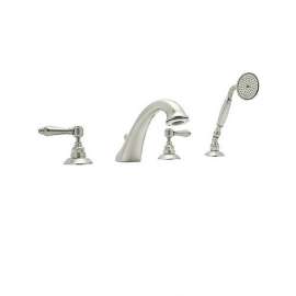 Country Bath A1464LMPN Roman Tub Faucet and Single Function Hand Shower in Polished Nickel
