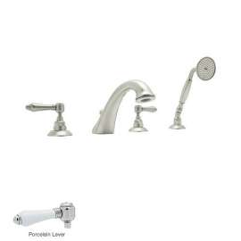 Country Bath A1464LPPN Roman Tub Faucet and Single Function Hand Shower in Polished Nickel