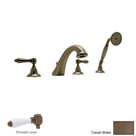 Country Bath A1464LPTCB Roman Tub Faucet and Single Function Hand Shower in Tuscan Brass