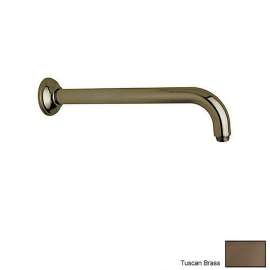 12in Wall Mounted Shower Arm in Tuscan Brass