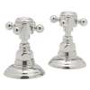 Pair of 1/2in Side valves in Polished Nickel