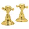 Pair of 1/2in Side valves in Inca Brass