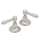 Country Bath A1411LMSTN Pair of 1/2in Side valves in Satin Nickel